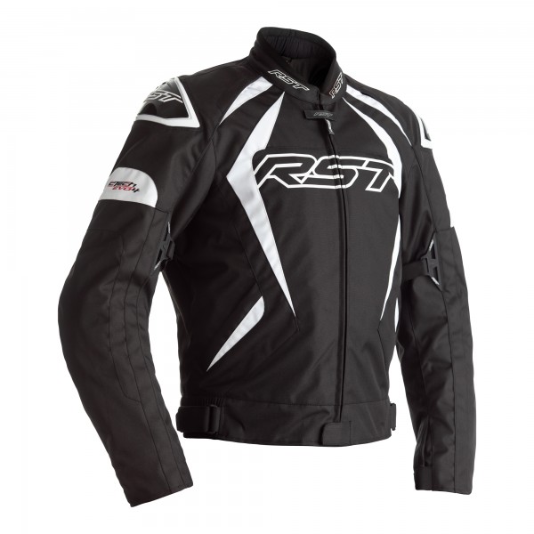 RST RST Tractech Evo 4 CE Mens Textile Jacket Black/White